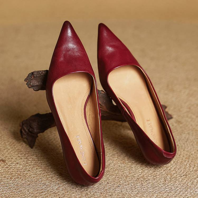Gloria | Genuine Leather Heels