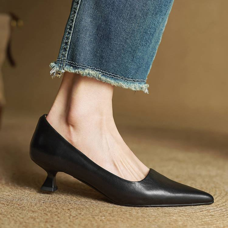 Gloria | Genuine Leather Heels