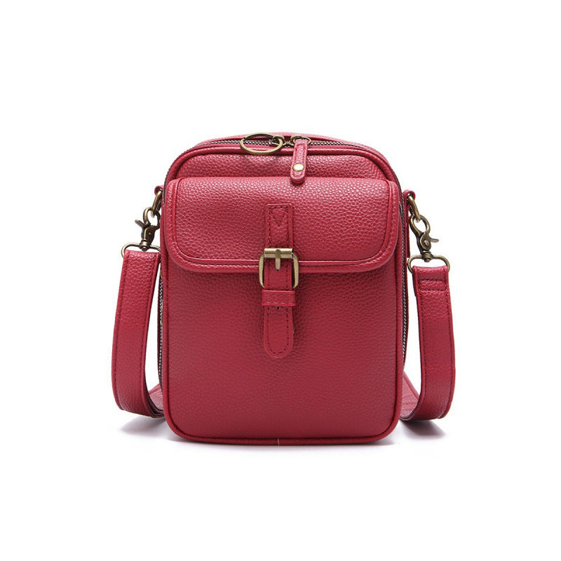 Crystal | Classic Leather Crossbody Bag