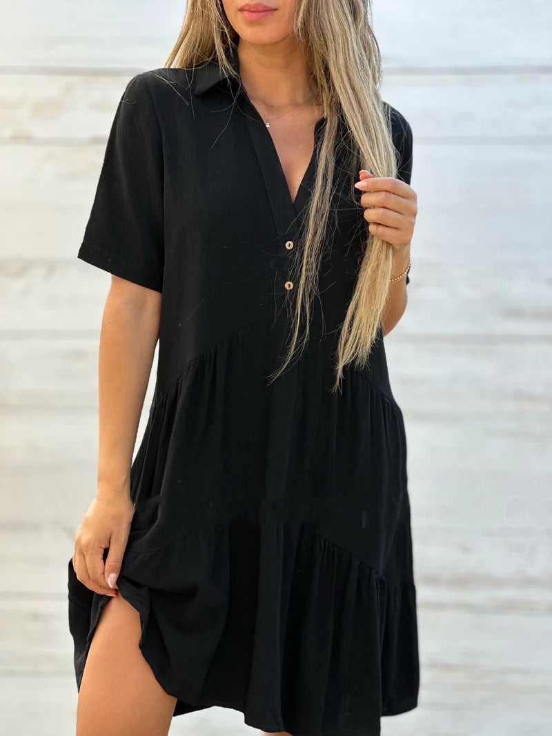 Monelle | Casual Linen Summer Dress