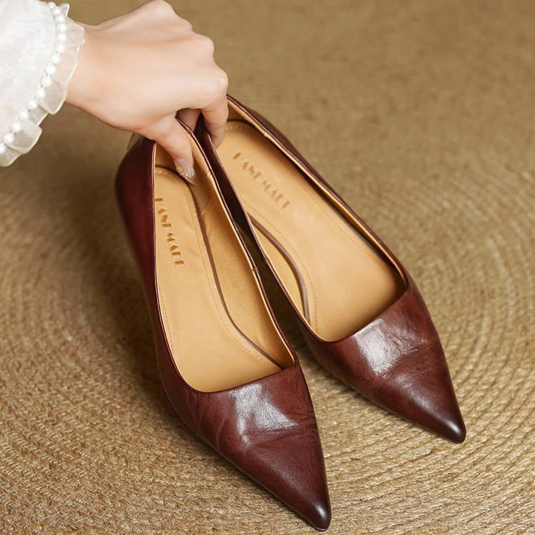 Gloria | Genuine Leather Heels