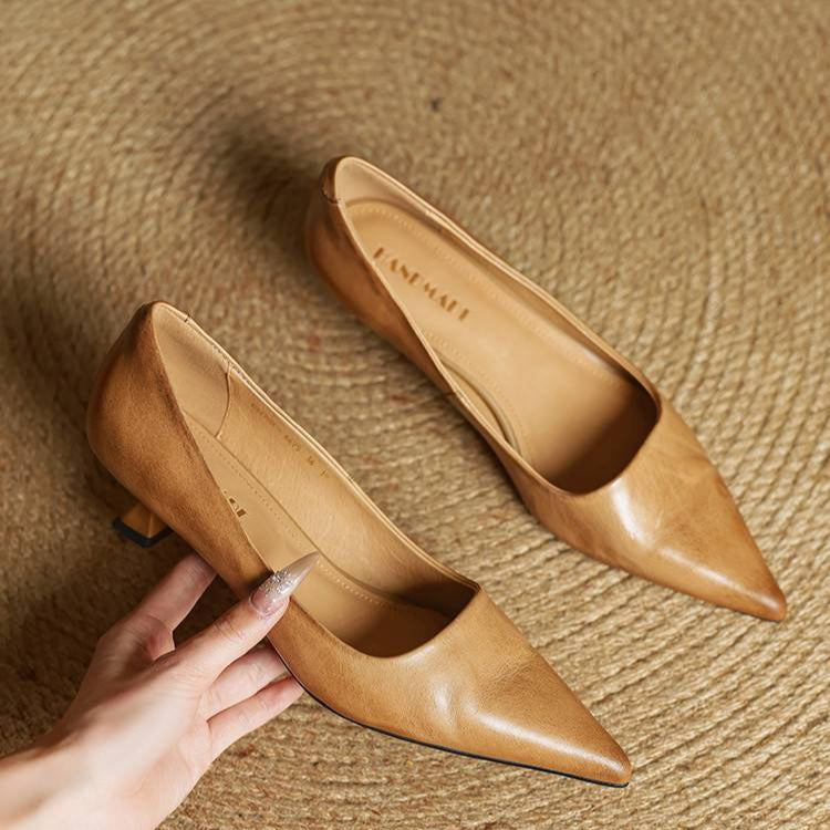 Gloria | Genuine Leather Heels