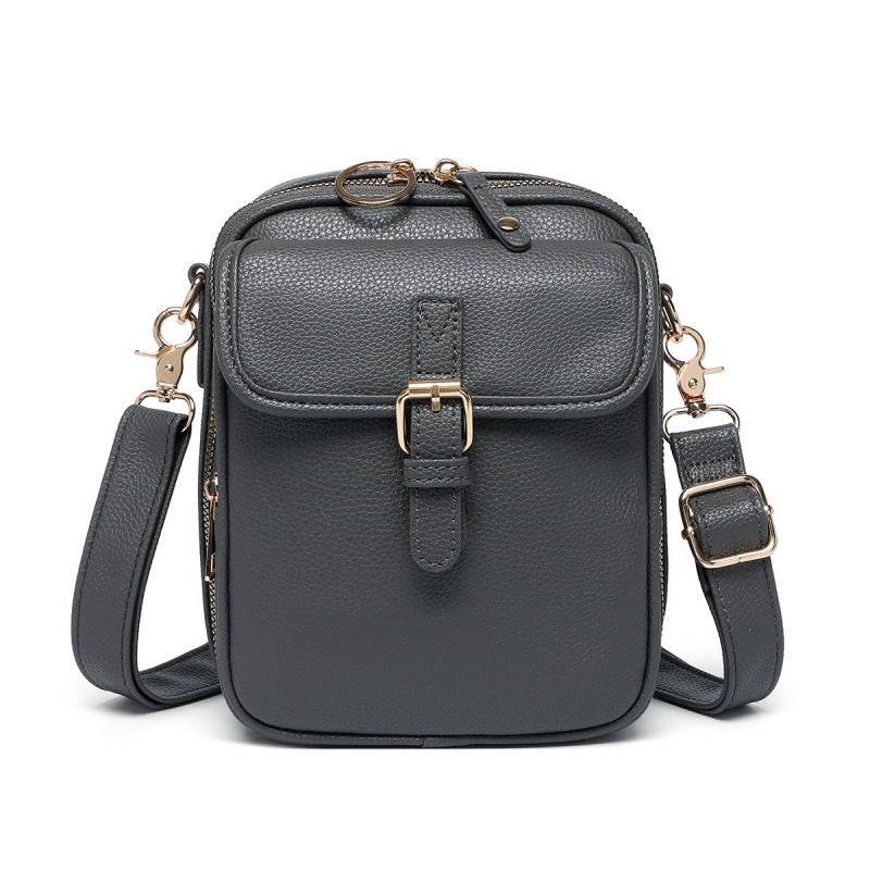 Crystal | Classic Leather Crossbody Bag