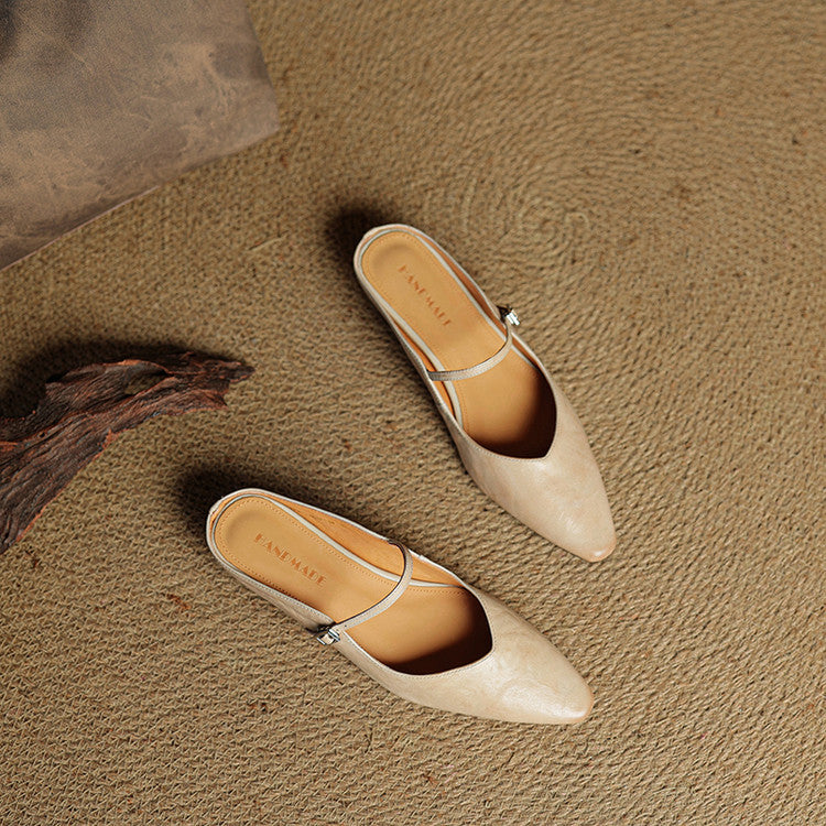 Marilyn | Genuine Leather Mary Jane Mules