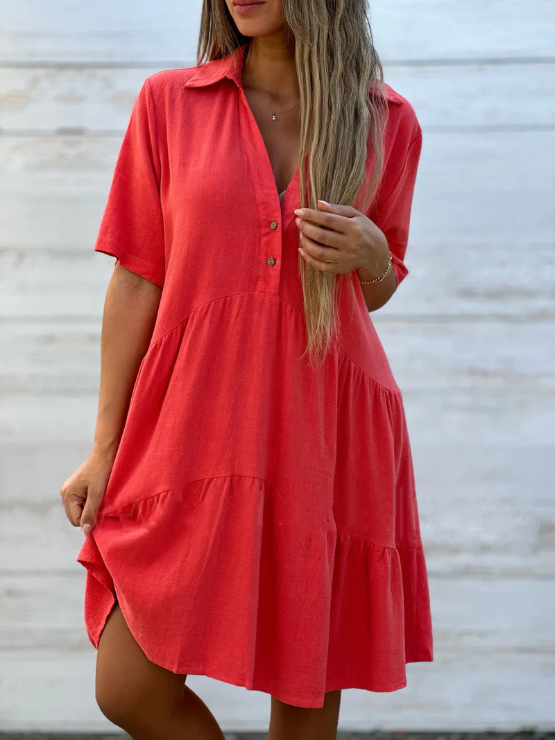 Monelle | Casual Linen Summer Dress