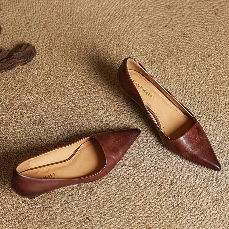 Gloria | Genuine Leather Heels
