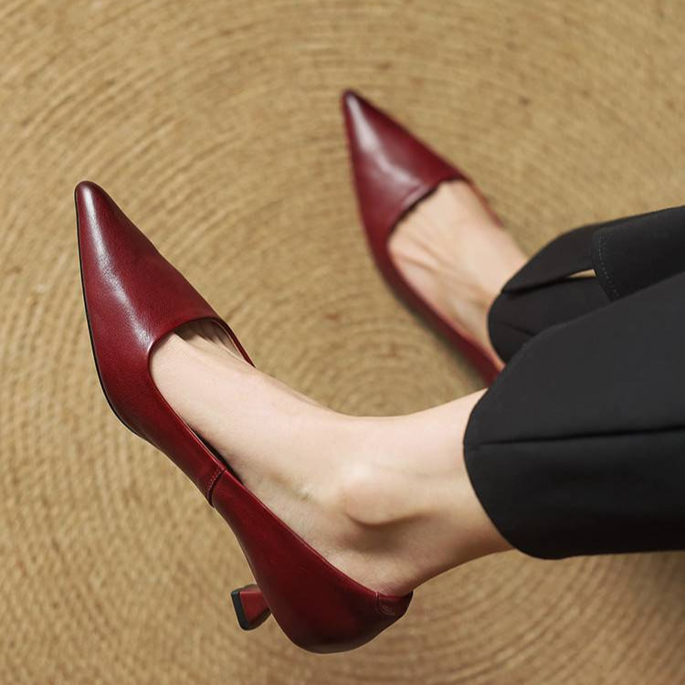 Gloria | Genuine Leather Heels