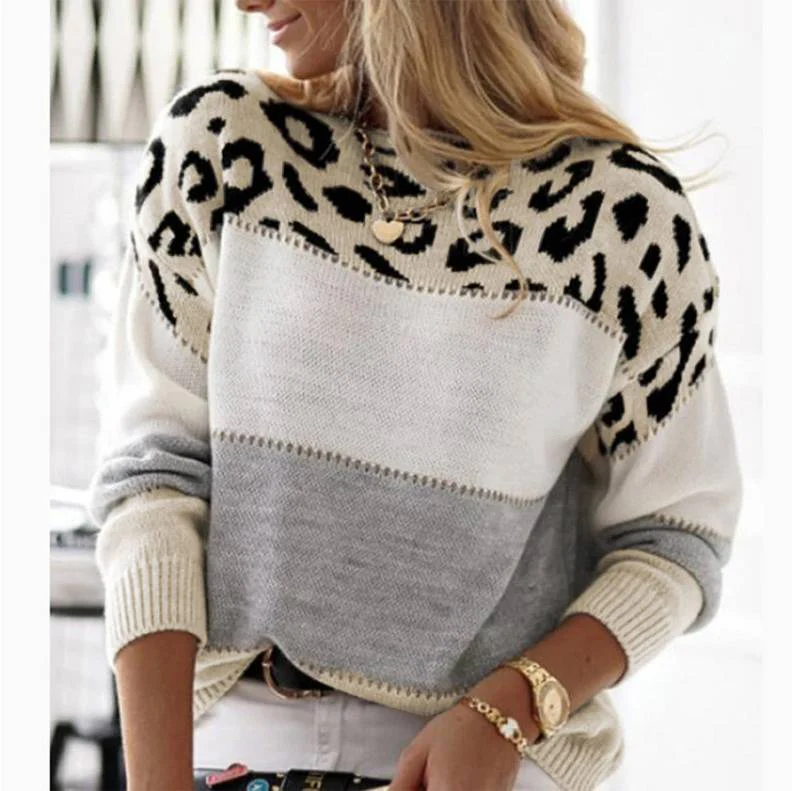 Marisette | Casual Leopard Print Sweater