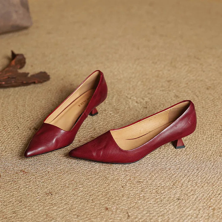 Gloria | Genuine Leather Heels