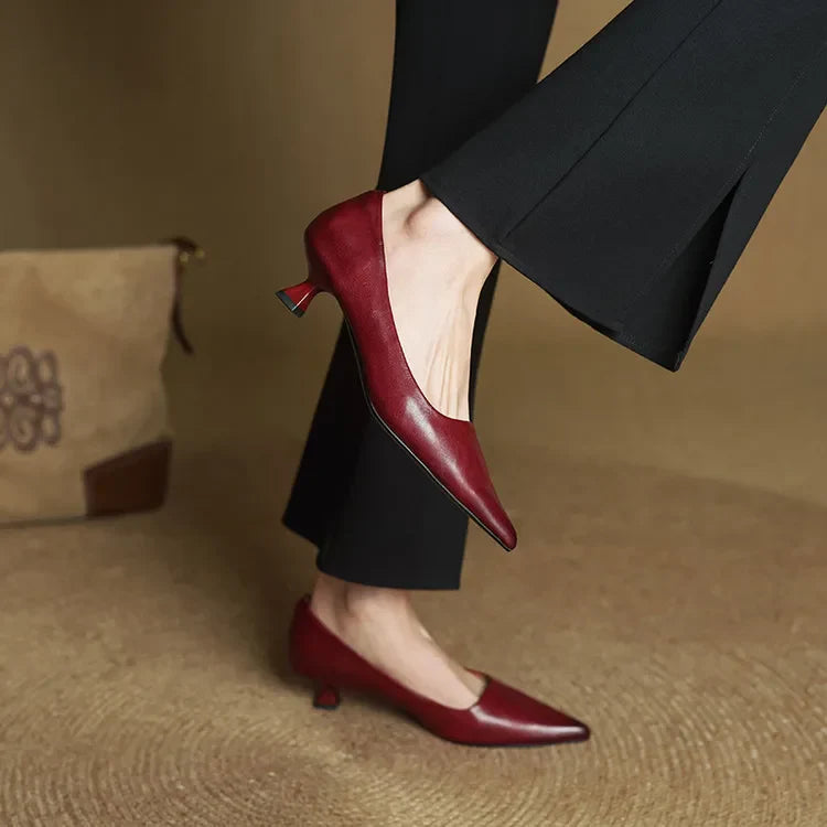 Gloria | Genuine Leather Heels