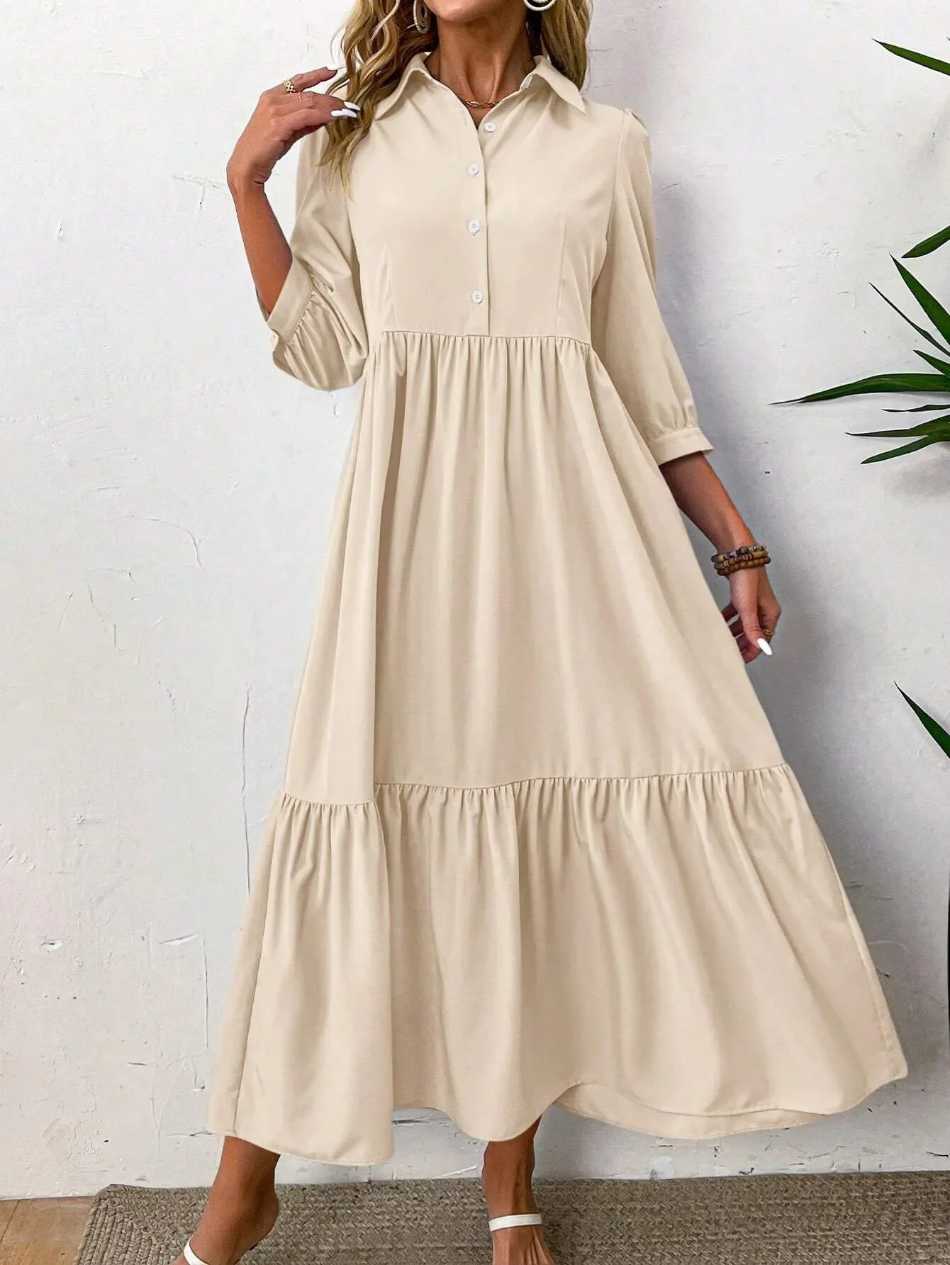 Monelle | Flowing Shirt Dress