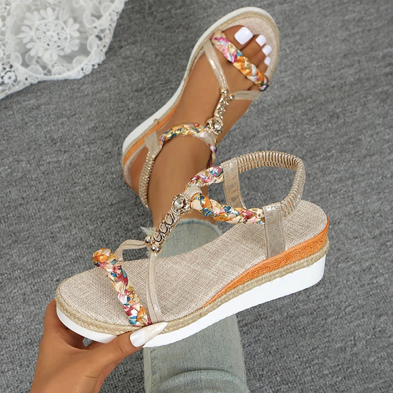 Isla | Braided Platform Sandals