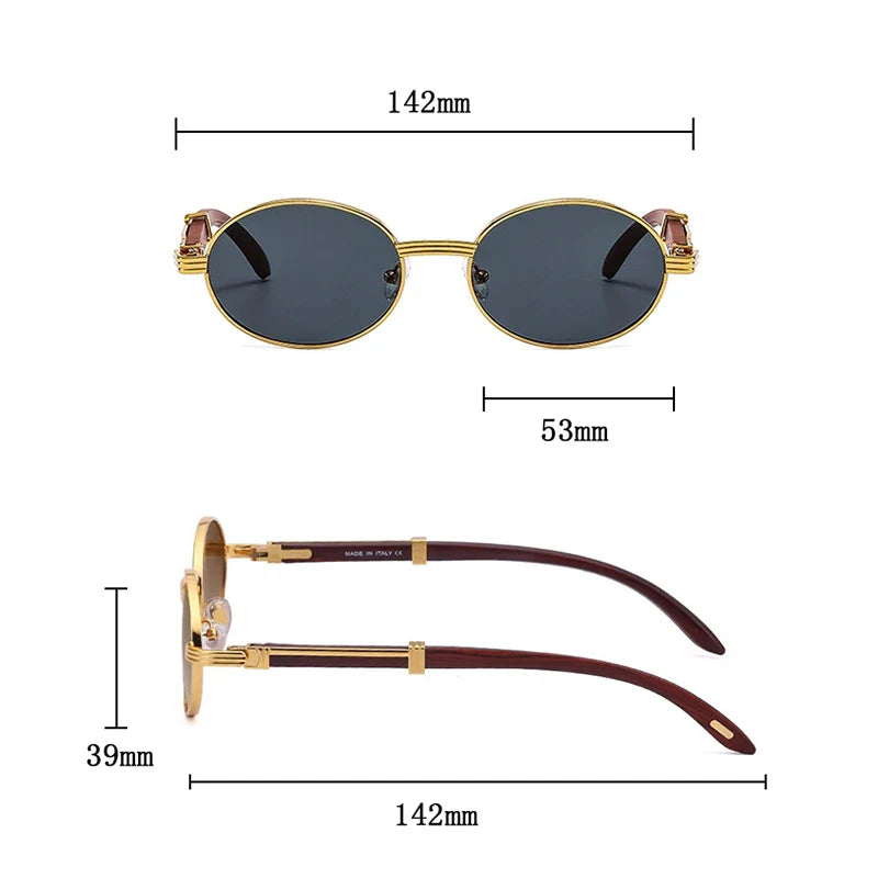 Robin | Premium Oval Sunglasses Unisex
