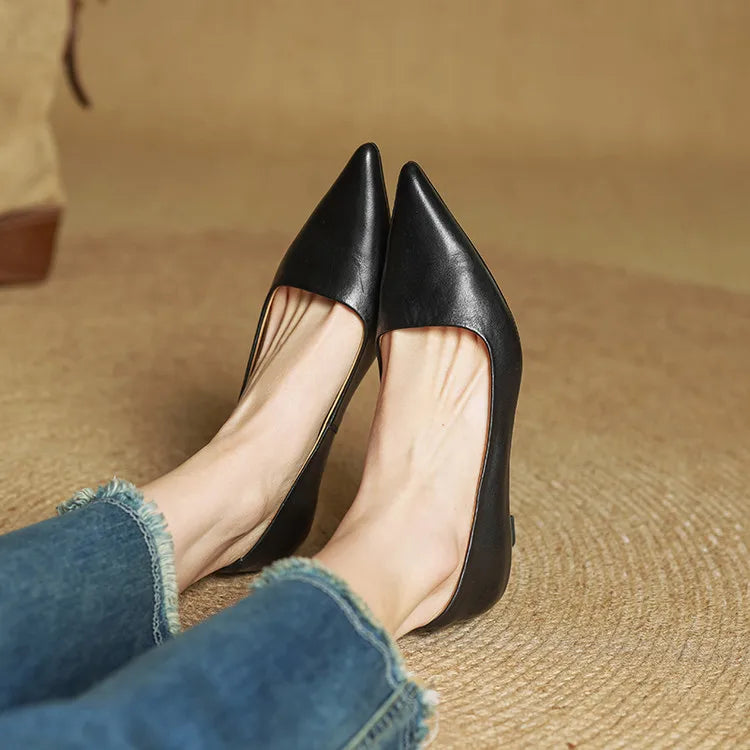 Gloria | Genuine Leather Heels