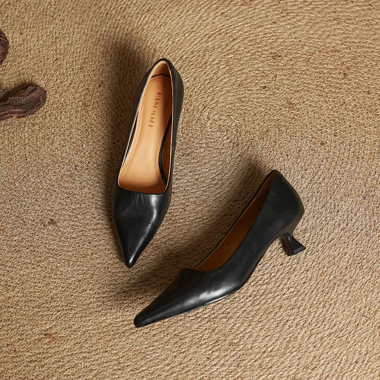 Gloria | Genuine Leather Heels