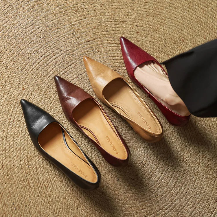 Gloria | Genuine Leather Heels