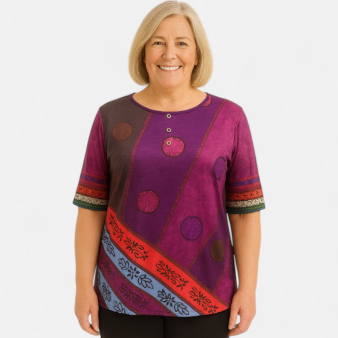 Monelle™ | Oversized Colourful Top