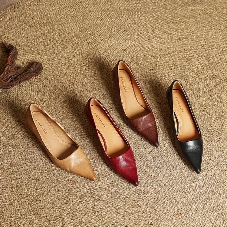 Gloria | Genuine Leather Heels