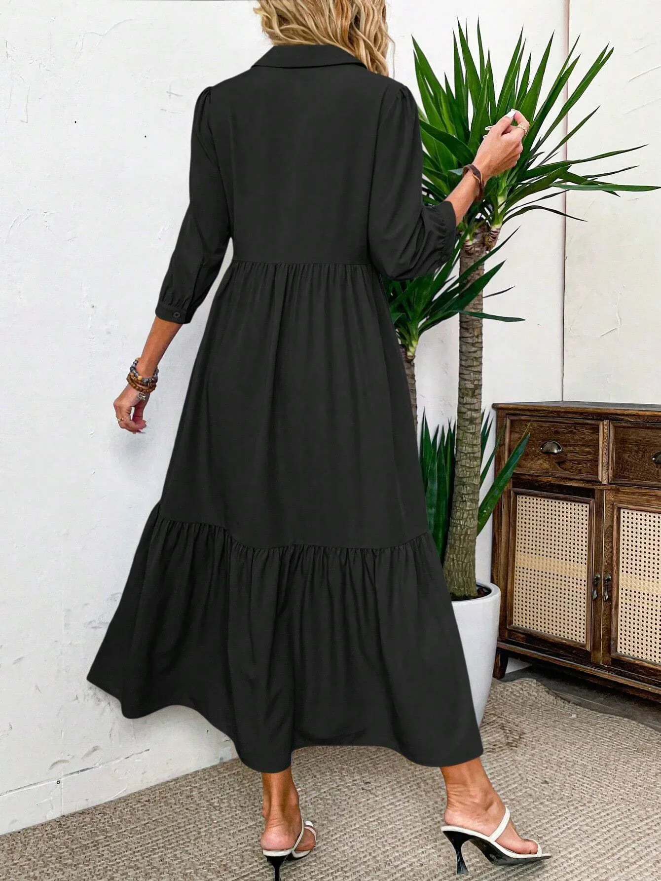 Monelle | Flowing Shirt Dress