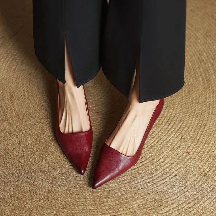 Gloria | Genuine Leather Heels