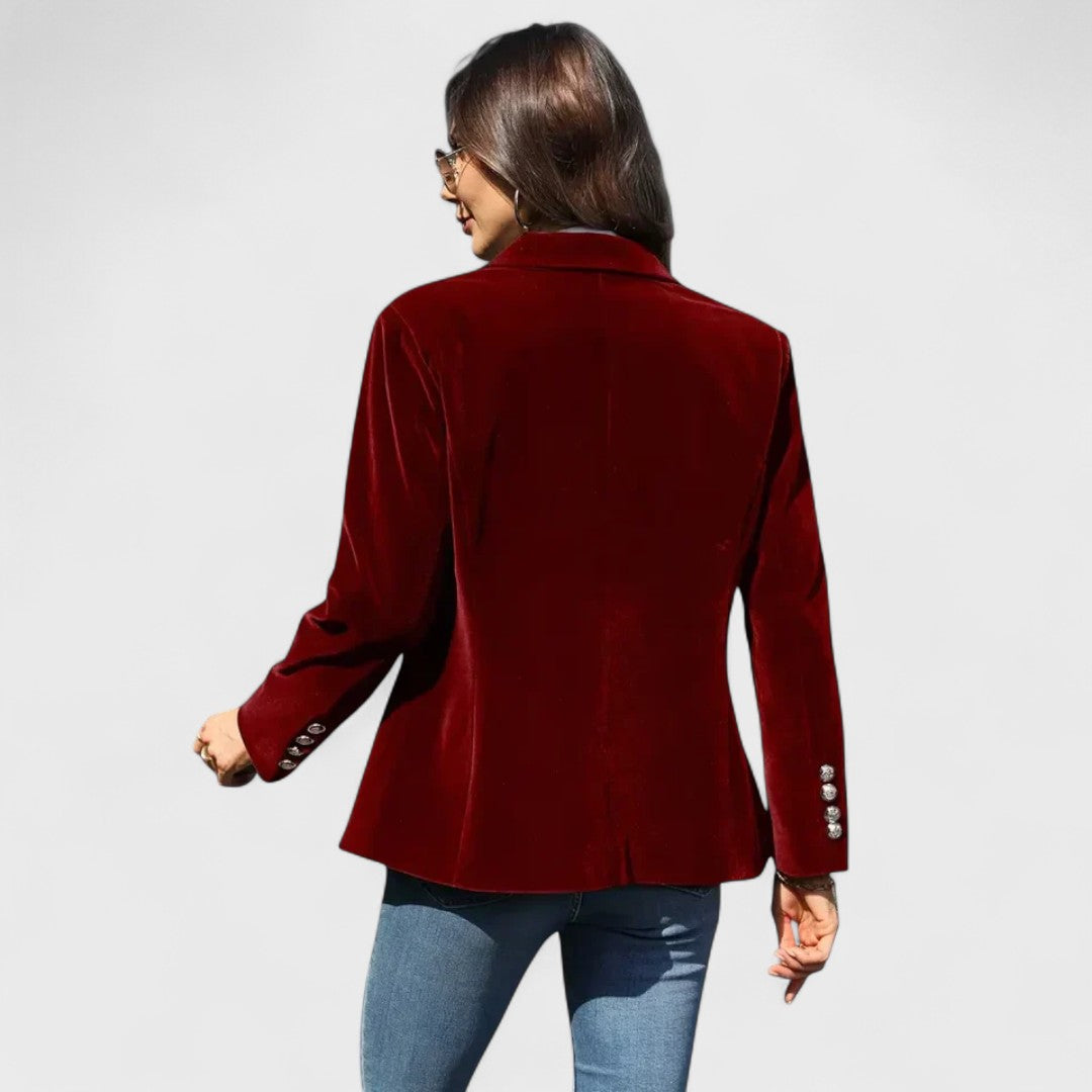 Julisse™ | Elegant Velvet Blazer