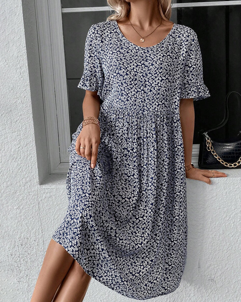 Grace™ | Elegant Floral Midi Dress