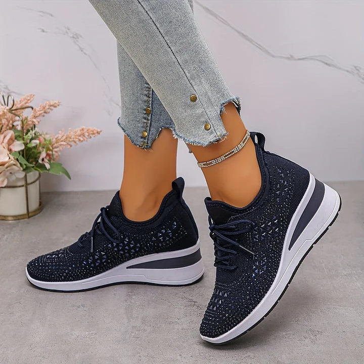 Joyce | Orthopedic Sneakers with Sparkling Rhinestones