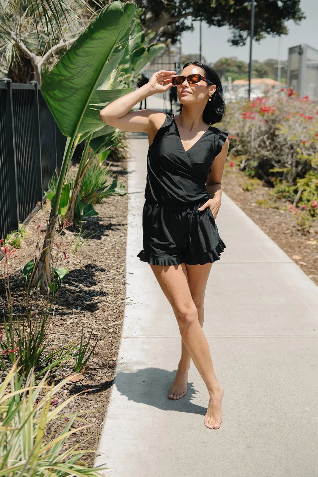 Amy™ | Flattering Ruffle Swimsuit with Bust Support