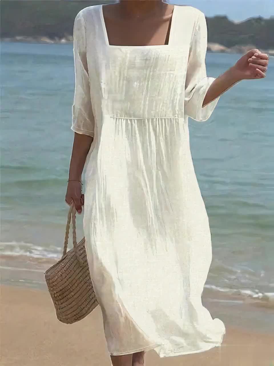 Carol | Casual Cotton-Linen Dress