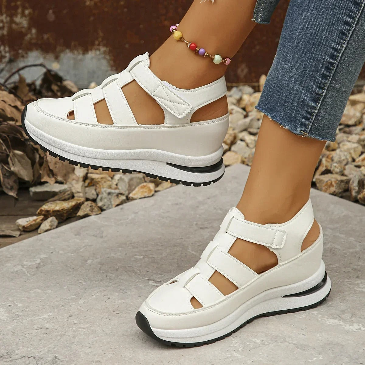 Luna | Velcro Shoes | Comfort Casual Style