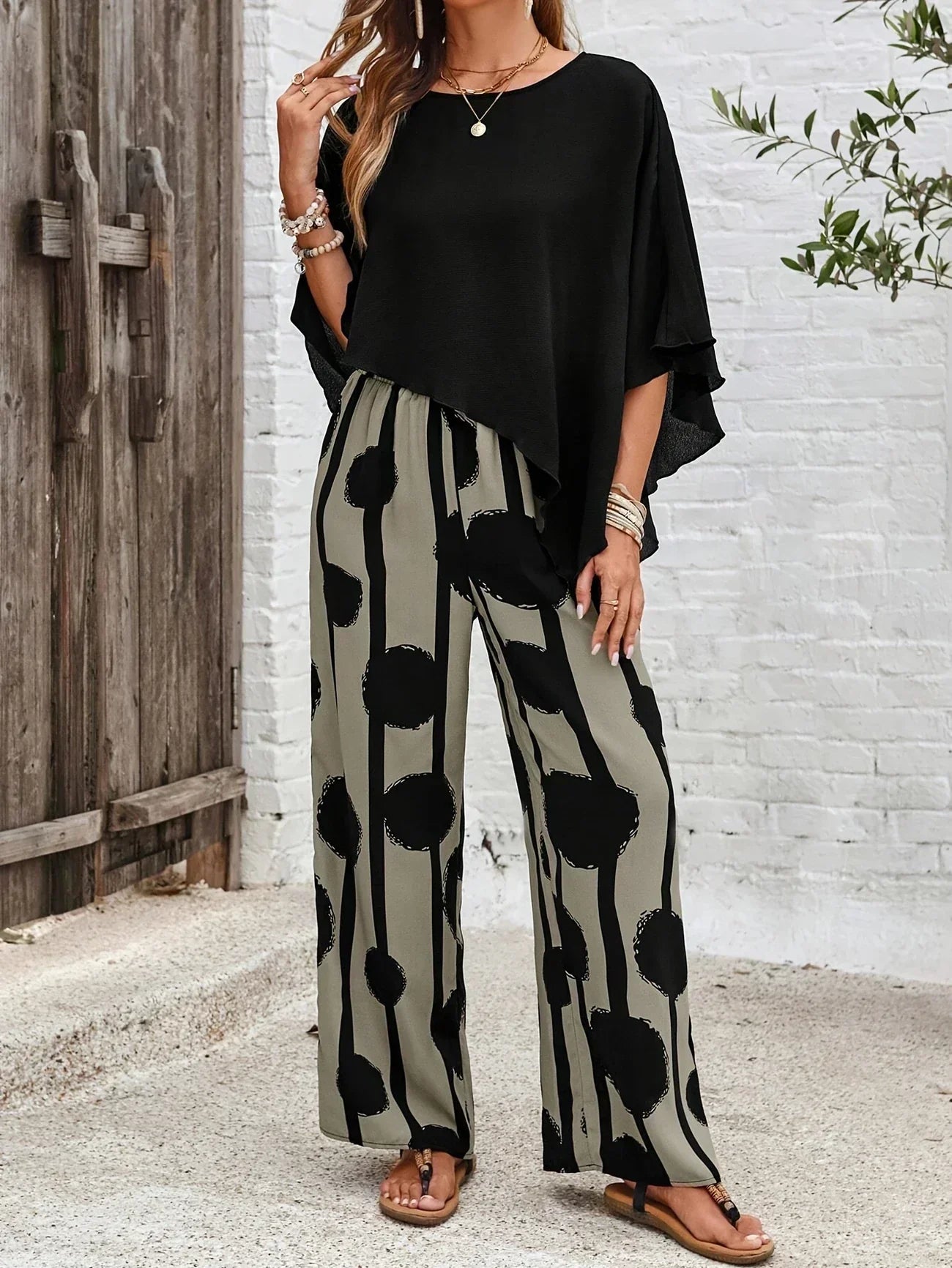 Karin | Comfortable Elastic Waist Two-Piece Set