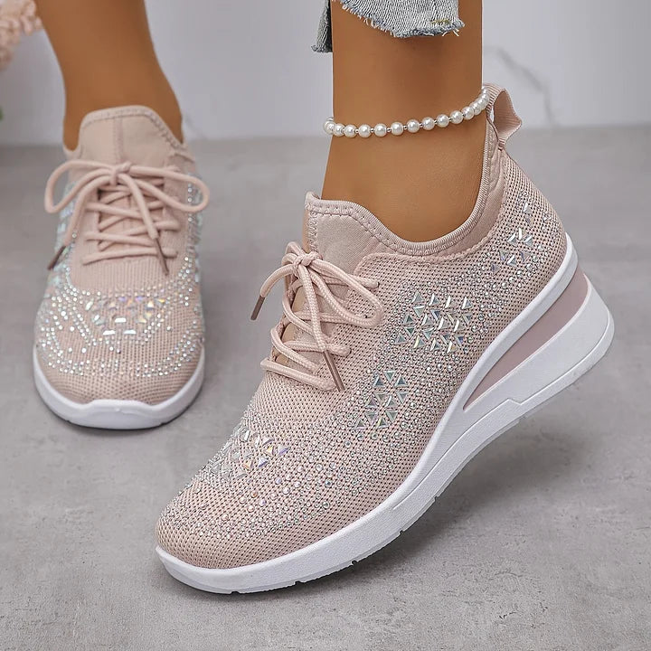 Joyce | Orthopedic Sneakers with Sparkling Rhinestones