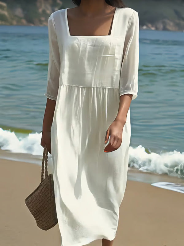 Carol | Casual Cotton-Linen Dress