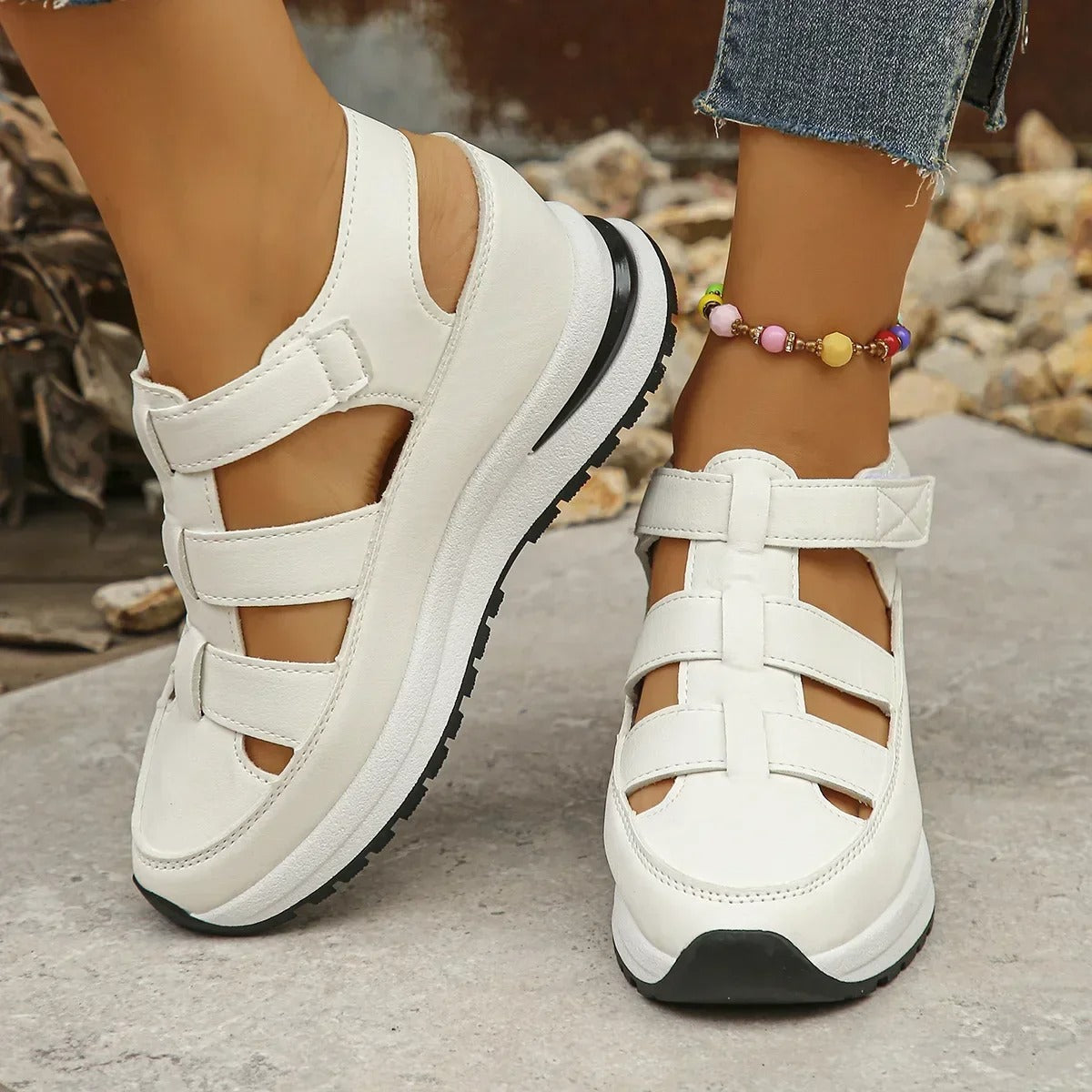 Luna | Velcro Shoes | Comfort Casual Style