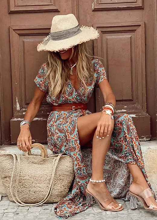 Lyra | Elegant Bohemian Maxi Dress