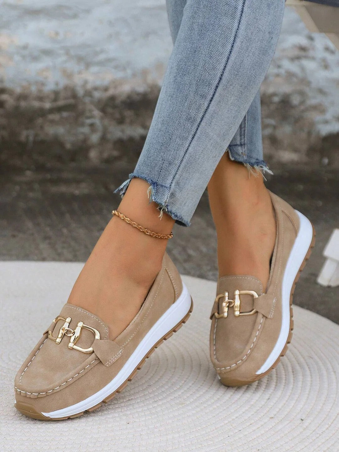 Ellie™ | Flat Buckle Loafers