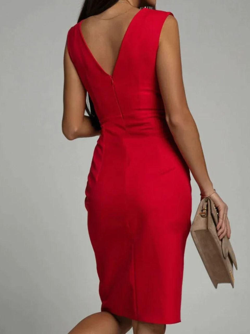 Monelle™ | Elegant V-Neck Dress