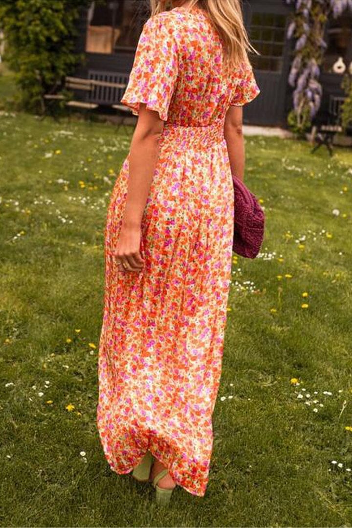 Amelia | Elegant V-Neck Maxi Dress